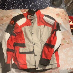 CFMOTO Red and Black Waterproof Motorcycle Riding Jacket With Pads. Medium